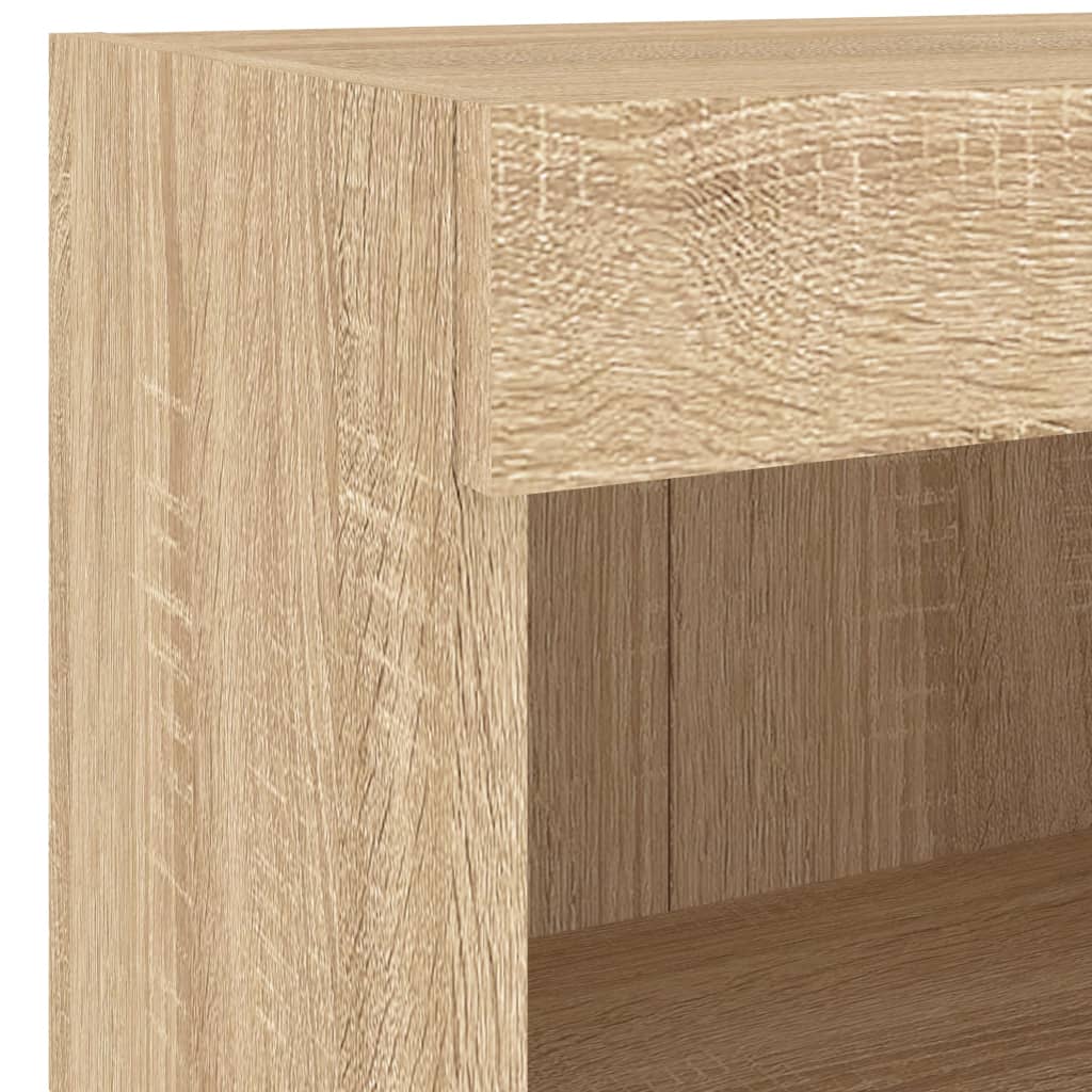 Mobili Tv A Muro Con Led 7Pz Legno Multistrato