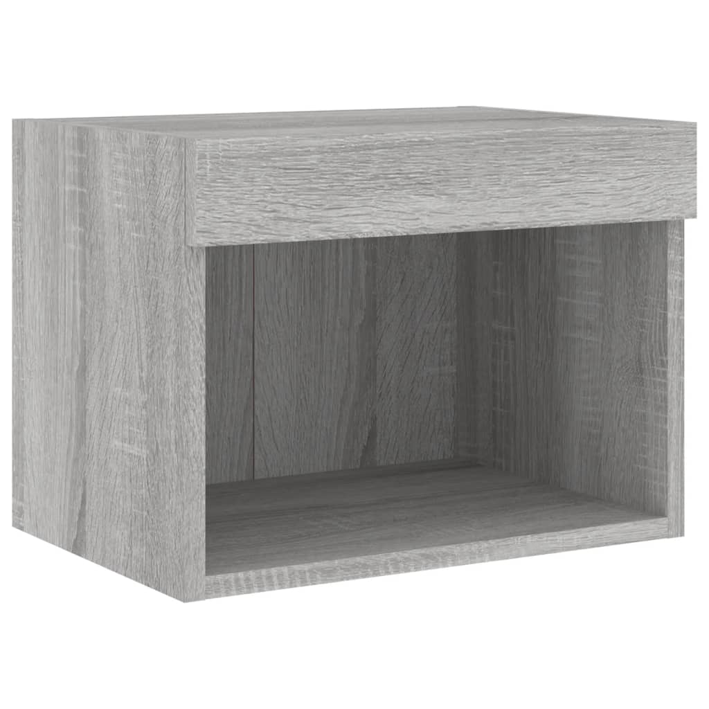 Mobili Tv A Muro Con Led 5Pz In Legno Multistrato