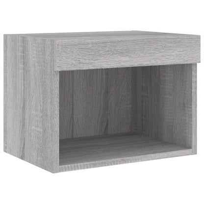 Mobili Tv A Muro Con Led 5Pz In Legno Multistrato