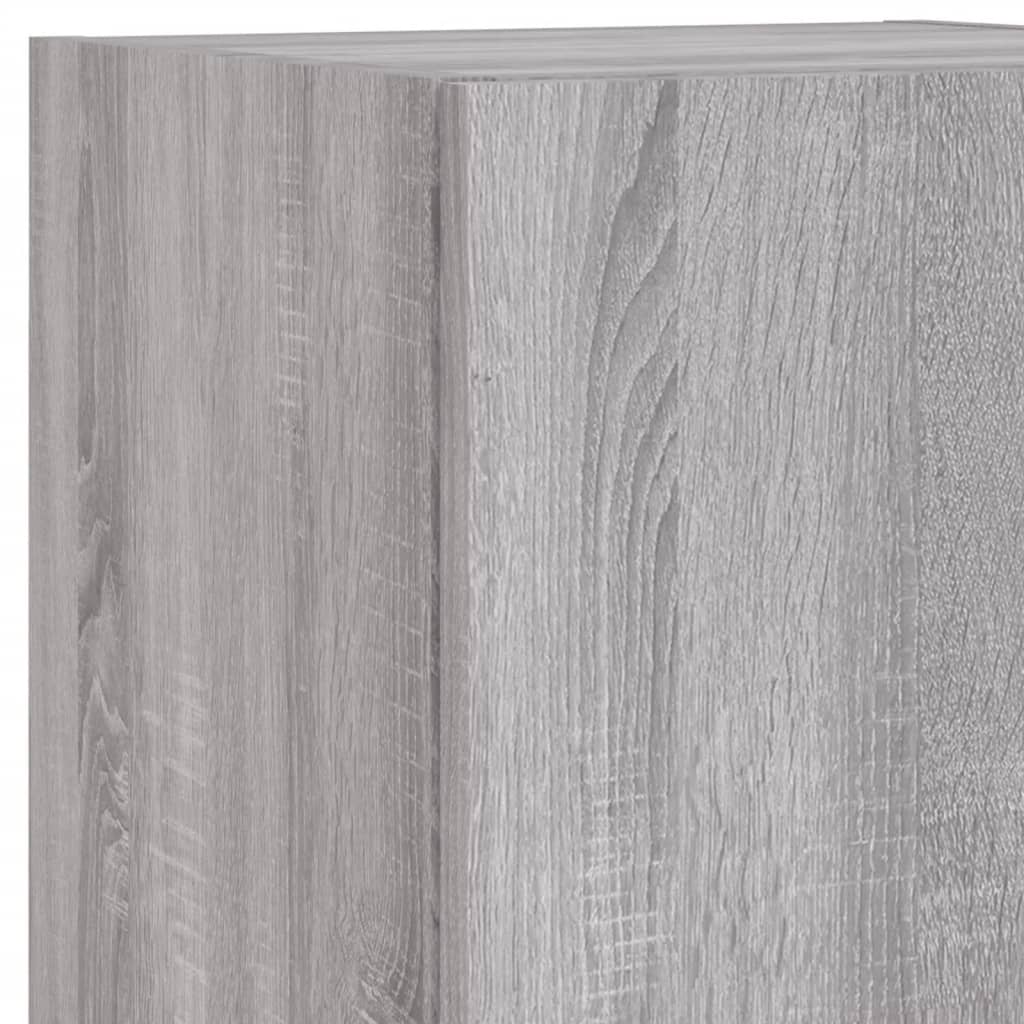Mobili Tv A Muro Con Led 5Pz In Legno Multistrato