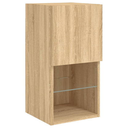 Mobili Tv A Muro Con Led 6Pz Legno Multistrato