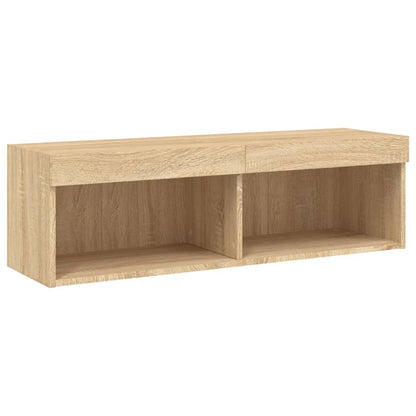 Mobili Tv A Muro Con Led 6Pz Legno Multistrato