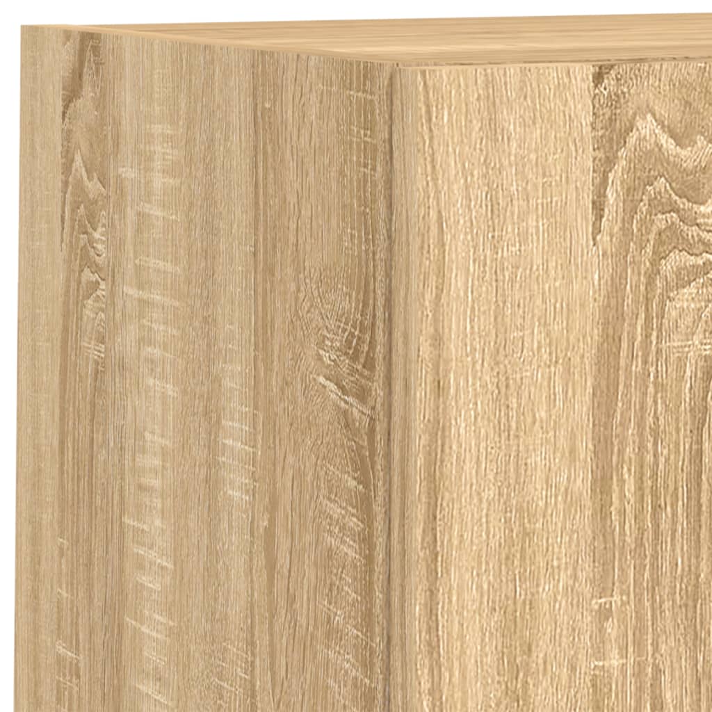 Mobili Tv A Muro Con Led 6Pz Legno Multistrato