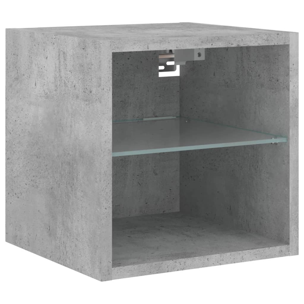 Mobili Tv A Muro Con Led 4Pz Legno Multistrato