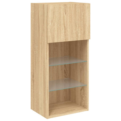 Mobili Tv A Muro Con Led 5Pz Legno Multistrato