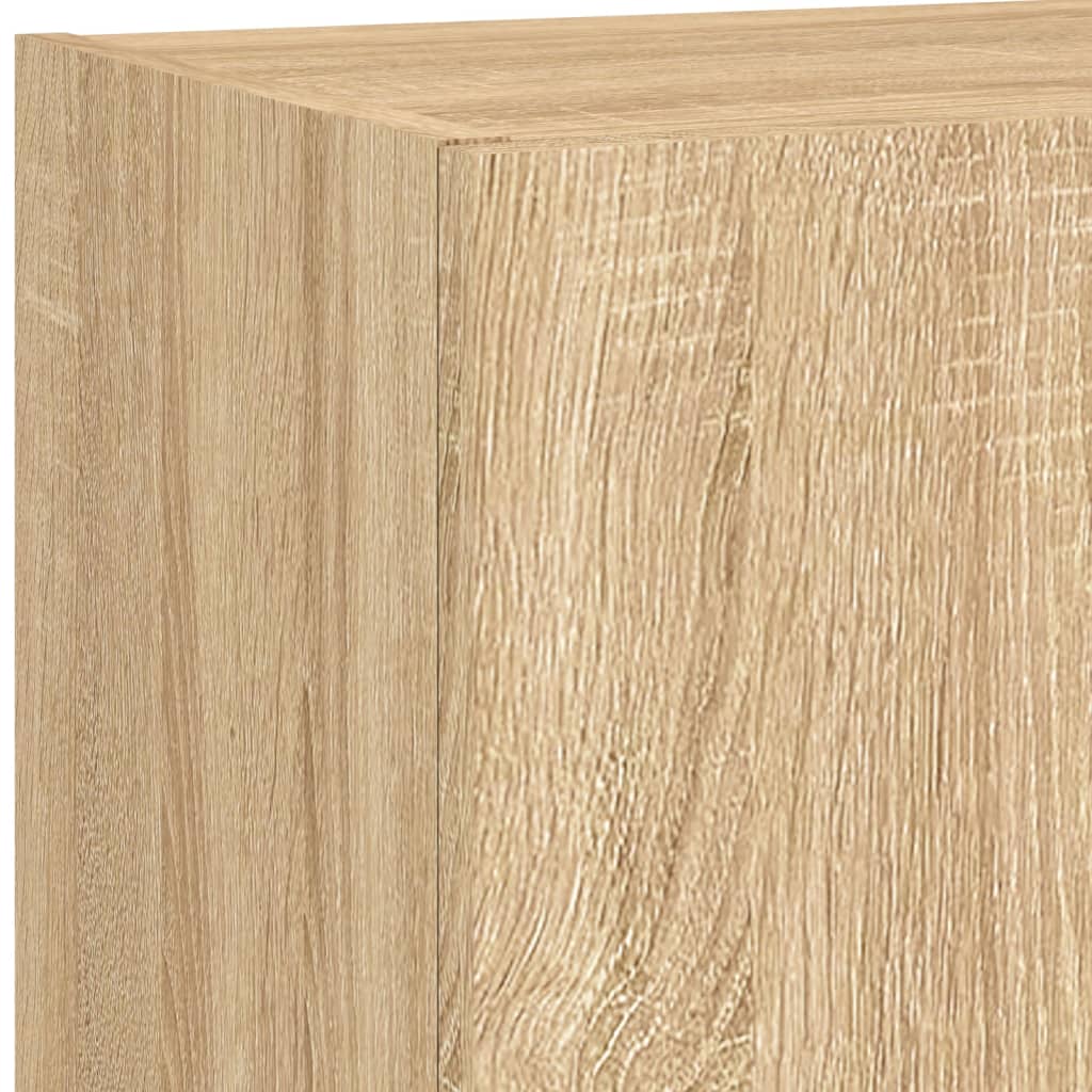 Mobili Tv A Muro Con Led 5Pz Legno Multistrato