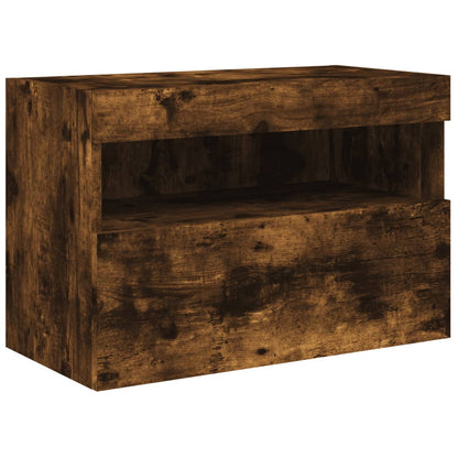Mobili Tv A Muro Con Led 6Pz In Legno Multistrato