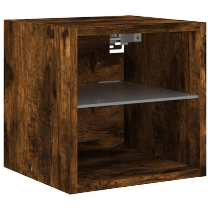 Mobili Tv A Muro Con Led 6Pz In Legno Multistrato