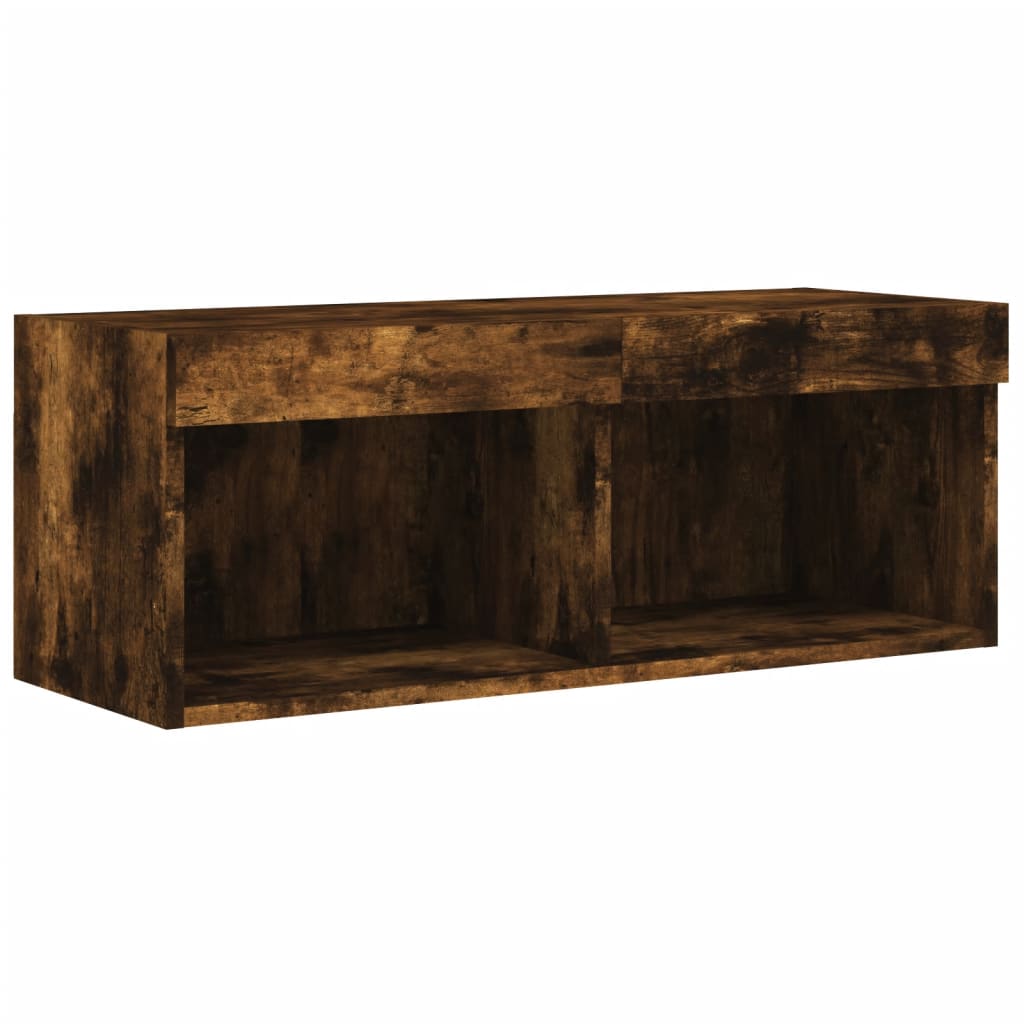 Mobili Tv A Muro Con Led 6Pz In Legno Multistrato