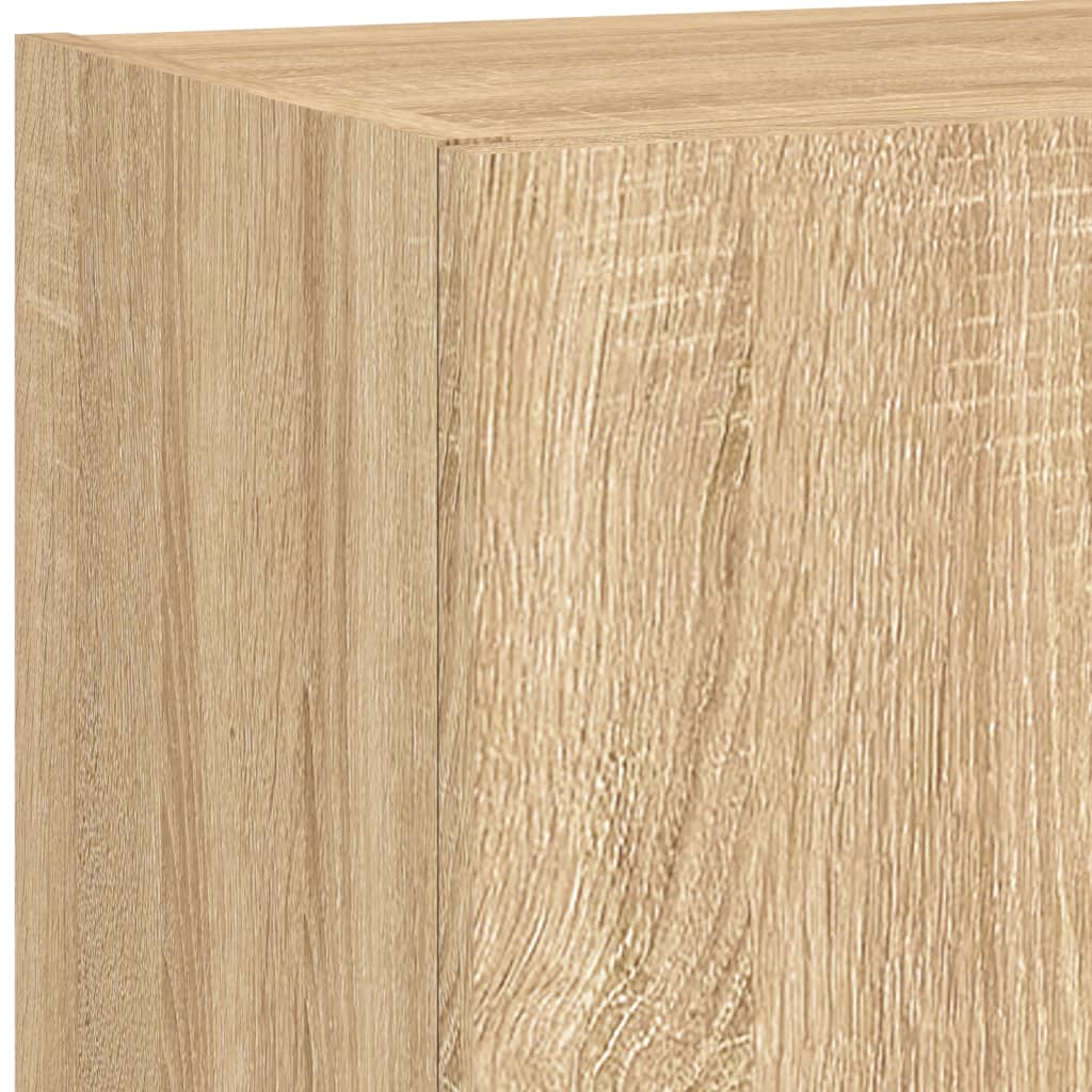 Mobili Tv A Muro Con Led 5Pz Legno Multistrato