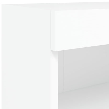 Set Mobili Tv A Muro 7 Pz Con Luci Led