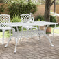 Tavolo Da Giardino 150X90X72 Cm In Alluminio Pressofuso