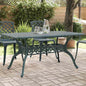 Tavolo Da Giardino 150X90X72 Cm In Alluminio Pressofuso