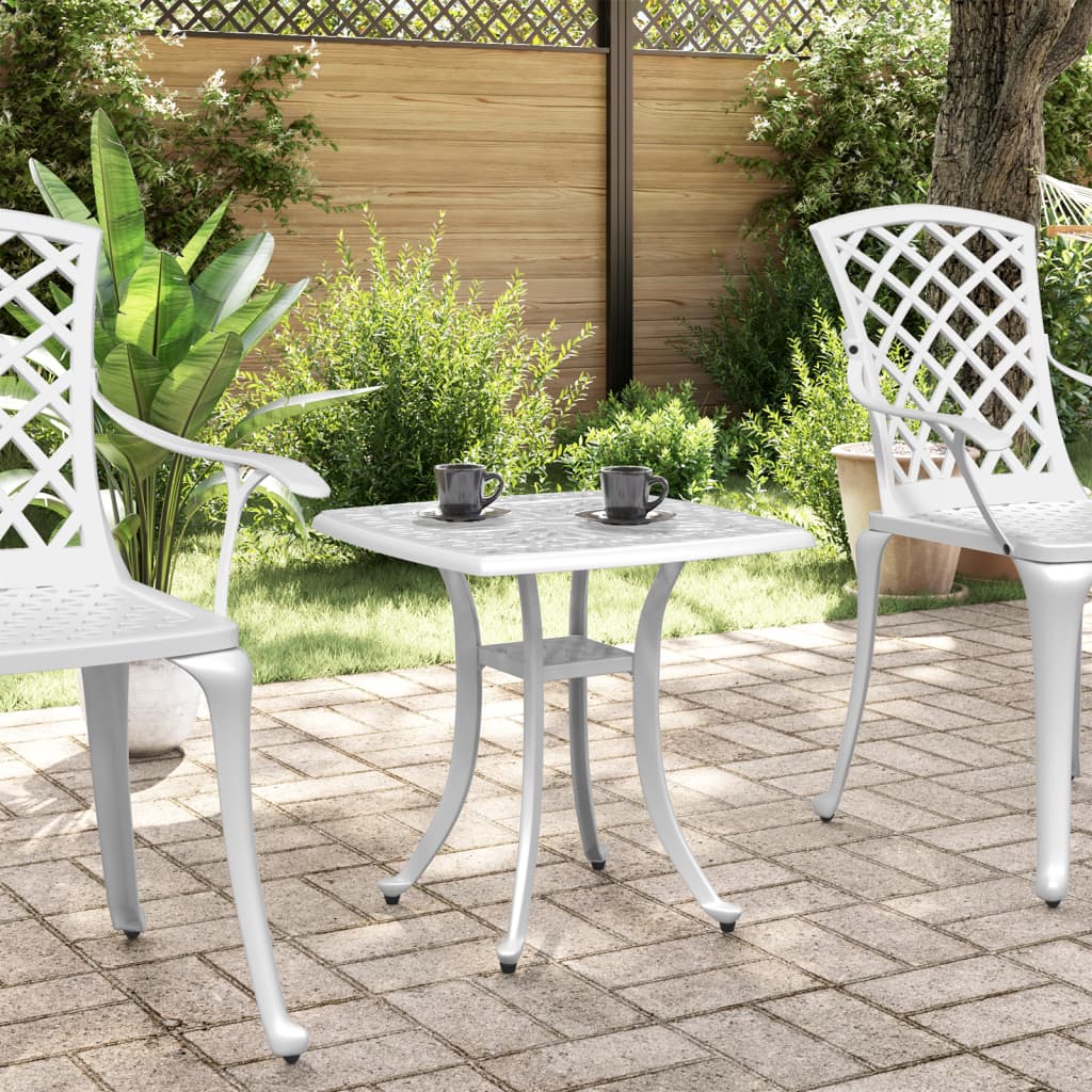 Tavolo Da Giardino 53X53X53 Cm In Alluminio Pressofuso