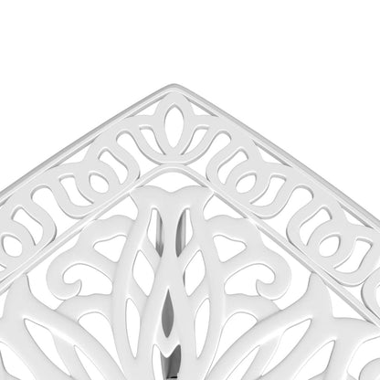 Tavolo Da Giardino 53X53X53 Cm In Alluminio Pressofuso