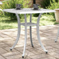 Tavolo Da Giardino 53X53X53 Cm In Alluminio Pressofuso
