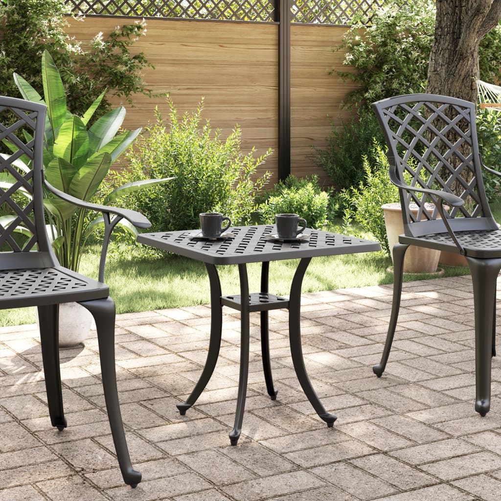 Tavolo Da Giardino 53X53X53 Cm In Alluminio Pressofuso
