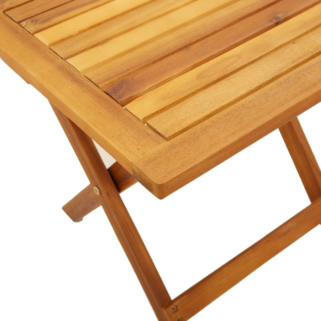 Tavolino Da Giardino 40X40X40 Cm In Legno Massello Di Acacia