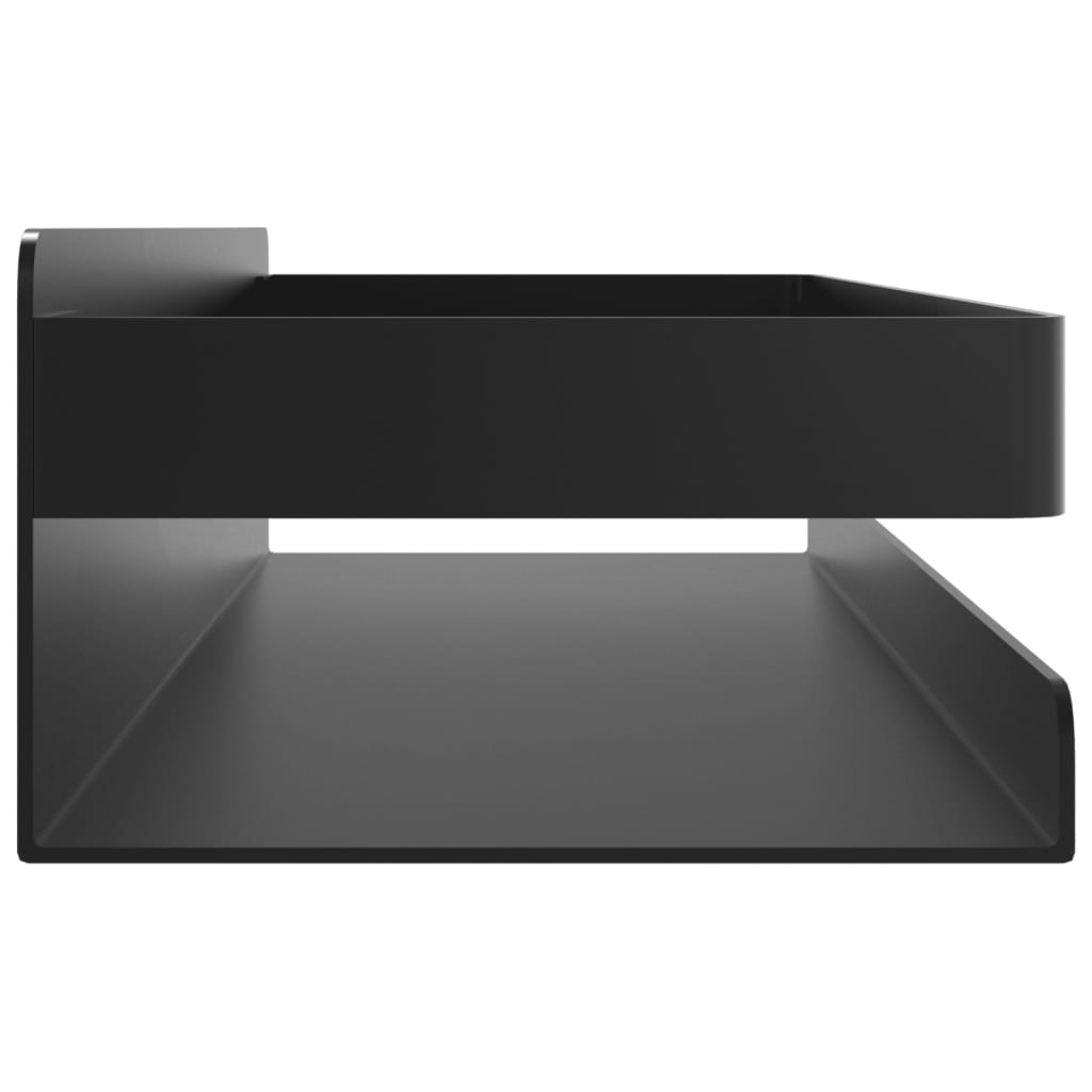 Mensola Doccia Nera Opaca 30X10X6Cm Acciaio Inox 304 Spazzolato