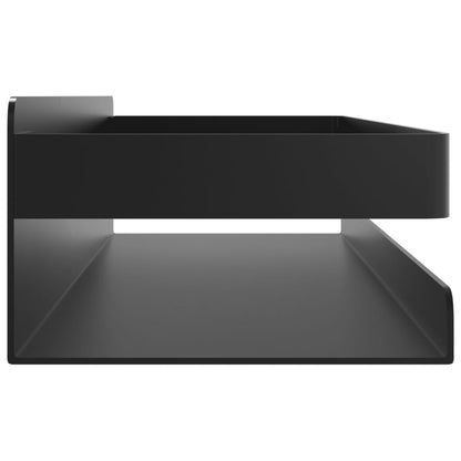Mensola Doccia Nera Opaca 30X10X6Cm Acciaio Inox 304 Spazzolato
