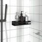 Mensola Doccia Nera Opaca 30X10X6Cm Acciaio Inox 304 Spazzolato