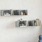 Mobili Parete 2 Pz 99X18X16,5 Cm In Multistrato Grigio Cemento