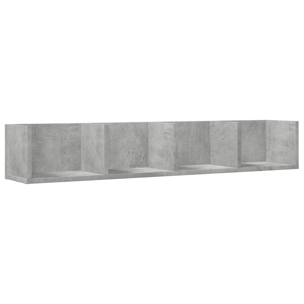 Mobili Parete 2 Pz 99X18X16,5 Cm In Multistrato Grigio Cemento