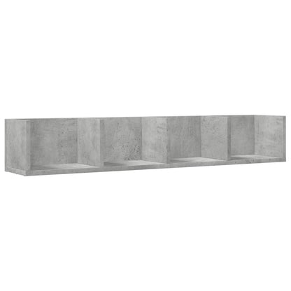 Mobili Parete 2 Pz 99X18X16,5 Cm In Multistrato Grigio Cemento