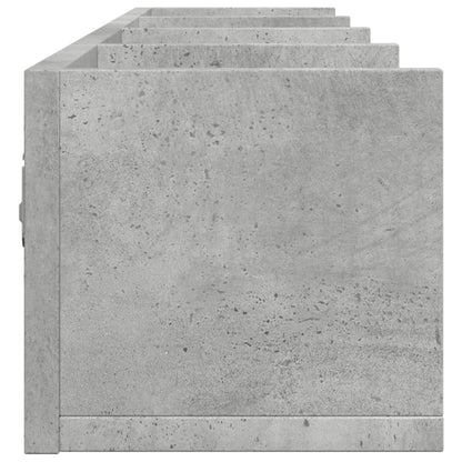 Mobili Parete 2 Pz 99X18X16,5 Cm In Multistrato Grigio Cemento