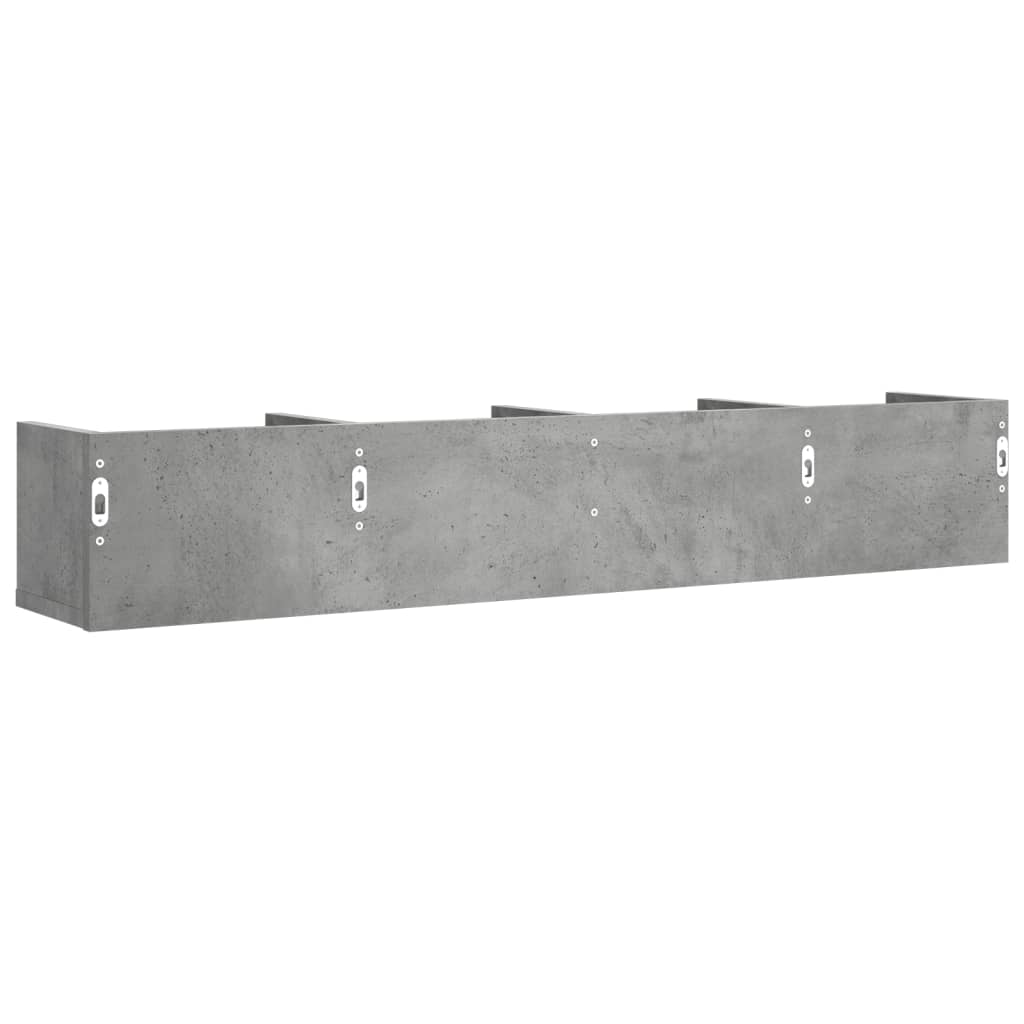Mobili Parete 2 Pz 99X18X16,5 Cm In Multistrato Grigio Cemento