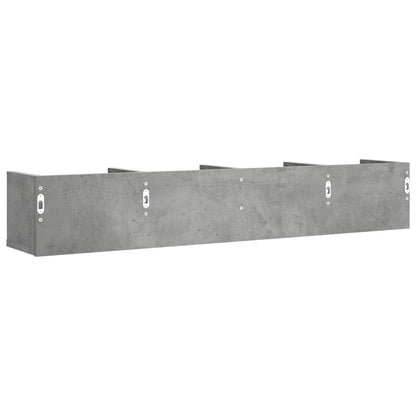 Mobili Parete 2 Pz 99X18X16,5 Cm In Multistrato Grigio Cemento