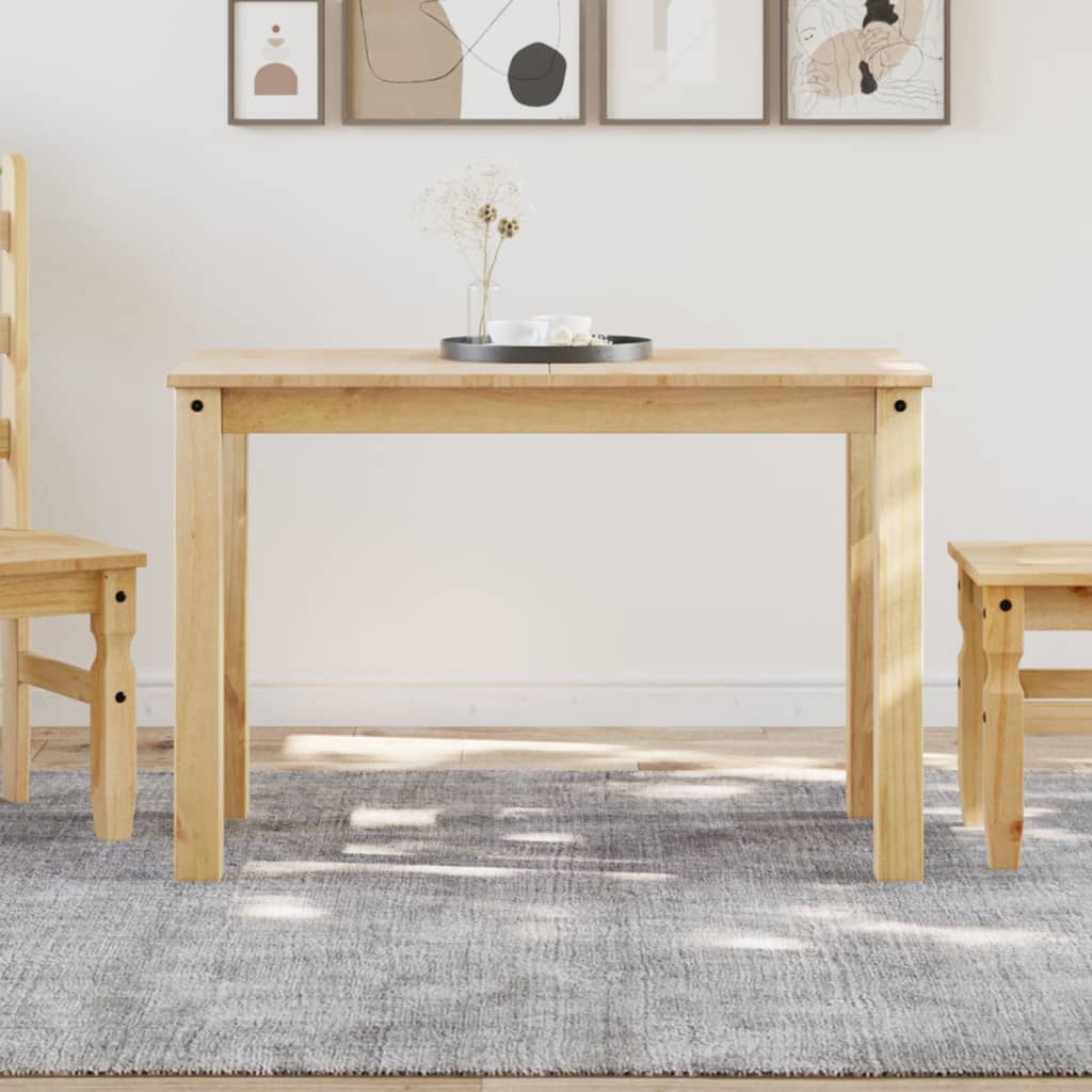 Tavolo Da Pranzo Panama 112X60X75 Cm Legno Massello Pino