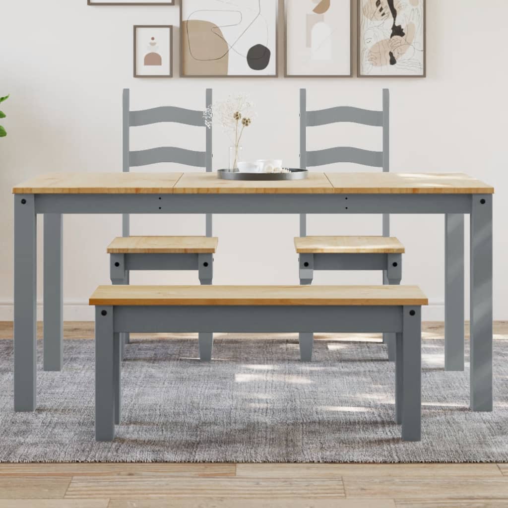 Tavolo Da Pranzo Panama 112X60X75 Cm Legno Massello Pino