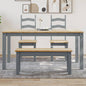 Tavolo Da Pranzo Panama 112X60X75 Cm Legno Massello Pino