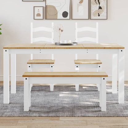 Tavolo Da Pranzo Panama 112X60X75 Cm Legno Massello Pino