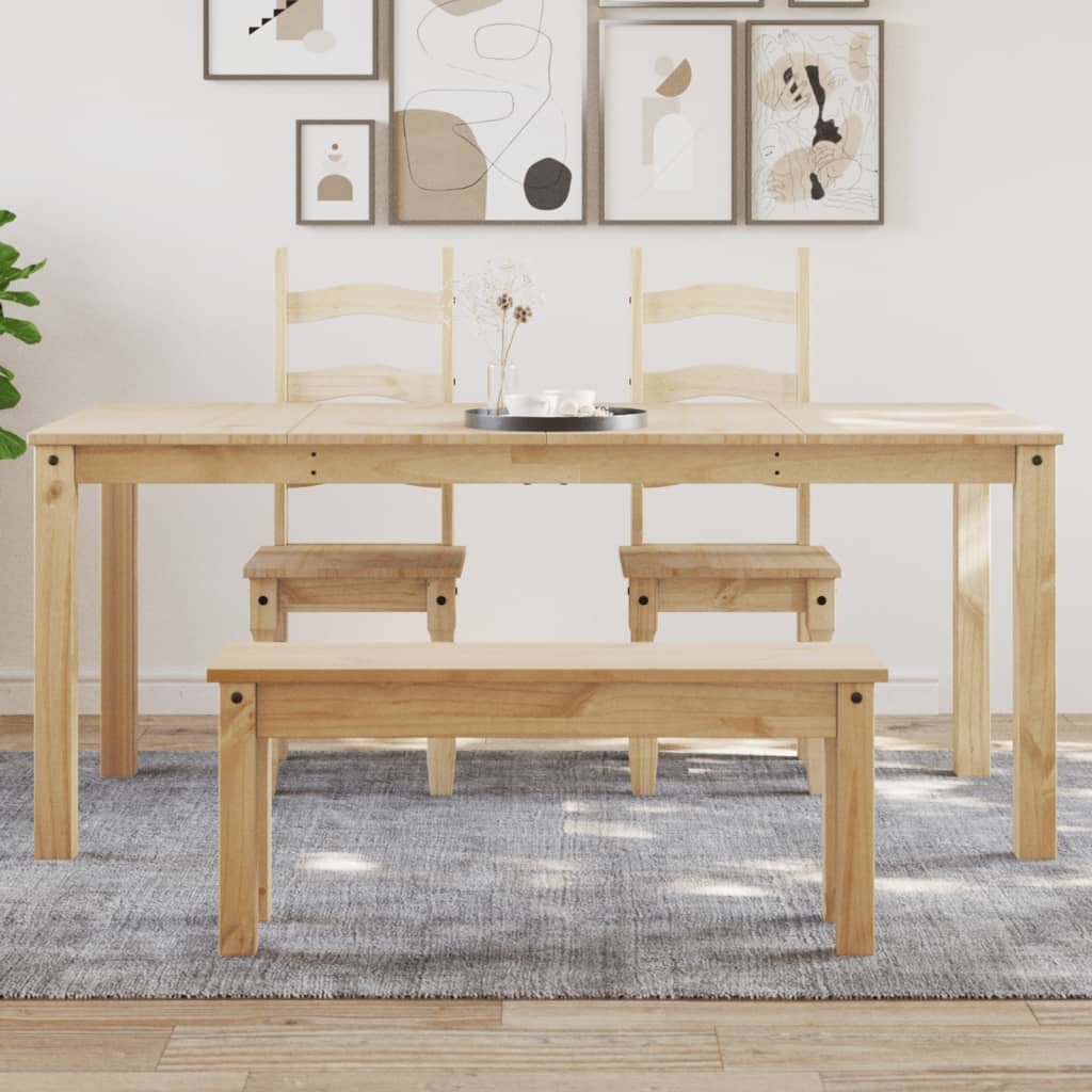 Tavolo Da Pranzo Panama 112X60X75 Cm Legno Massello Pino