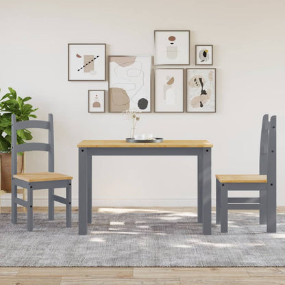 Sedie Da Pranzo 2 Pz Grigie 40X46X99 Cm Legno Massello Di Pino