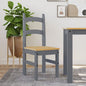 Sedie Da Pranzo 2 Pz Grigie 40X46X99 Cm Legno Massello Di Pino