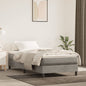 Materasso A Molle Insacchettate Rigidità Media 140X220X20 Cm In Velluto Grigio Chiaro