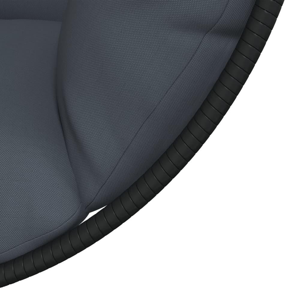 Sedia A Uovo Sospesa Con Supporto Polyrattan/Acciaio