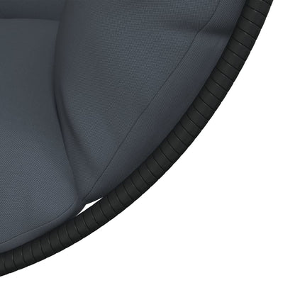 Sedia A Uovo Sospesa Con Supporto Polyrattan/Acciaio