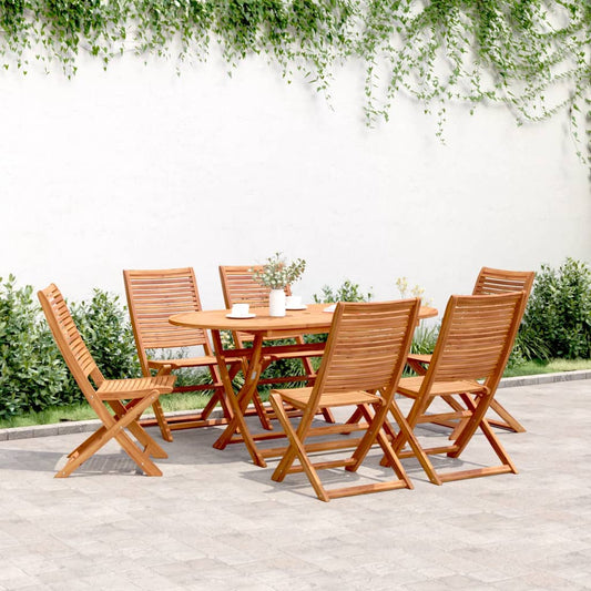 Sedie Da Giardino Pieghevoli 6 Pz 51X66X95 Cm Legno Di Acacia
