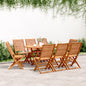 Sedie Da Giardino Pieghevoli 6 Pz 51X66X95 Cm Legno Di Acacia