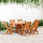 Sedie Da Giardino Pieghevoli 6 Pz 51X66X95 Cm Legno Di Acacia