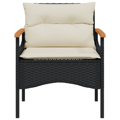 Set Divani Da Giardino 4 Pz Con Cuscini In Polyrattan