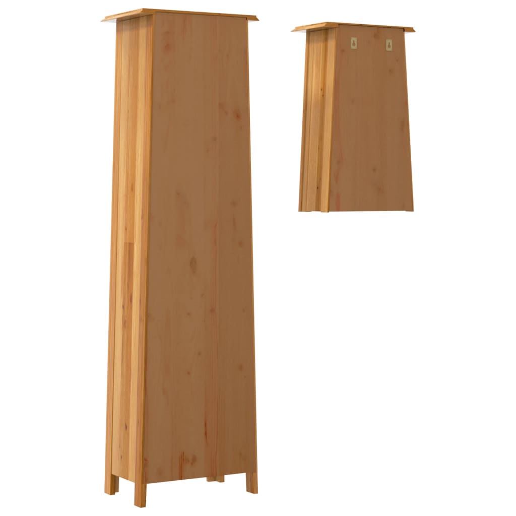 Set Mobili Da Bagno 2 Pz In Legno Massello Di Pino