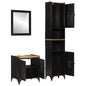 Set Mobili Da Bagno 3 Pz In Ferro E Legno Massello Di Mango