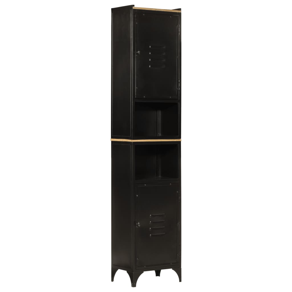 Set Mobili Da Bagno 3 Pz In Ferro E Legno Massello Di Mango