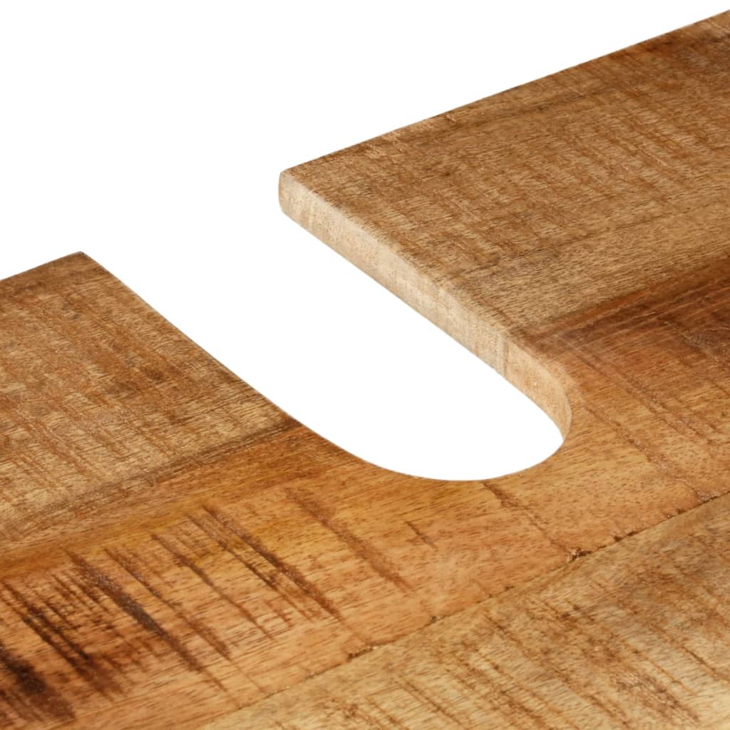 Set Mobili Da Bagno 3 Pz In Ferro E Legno Massello Di Mango
