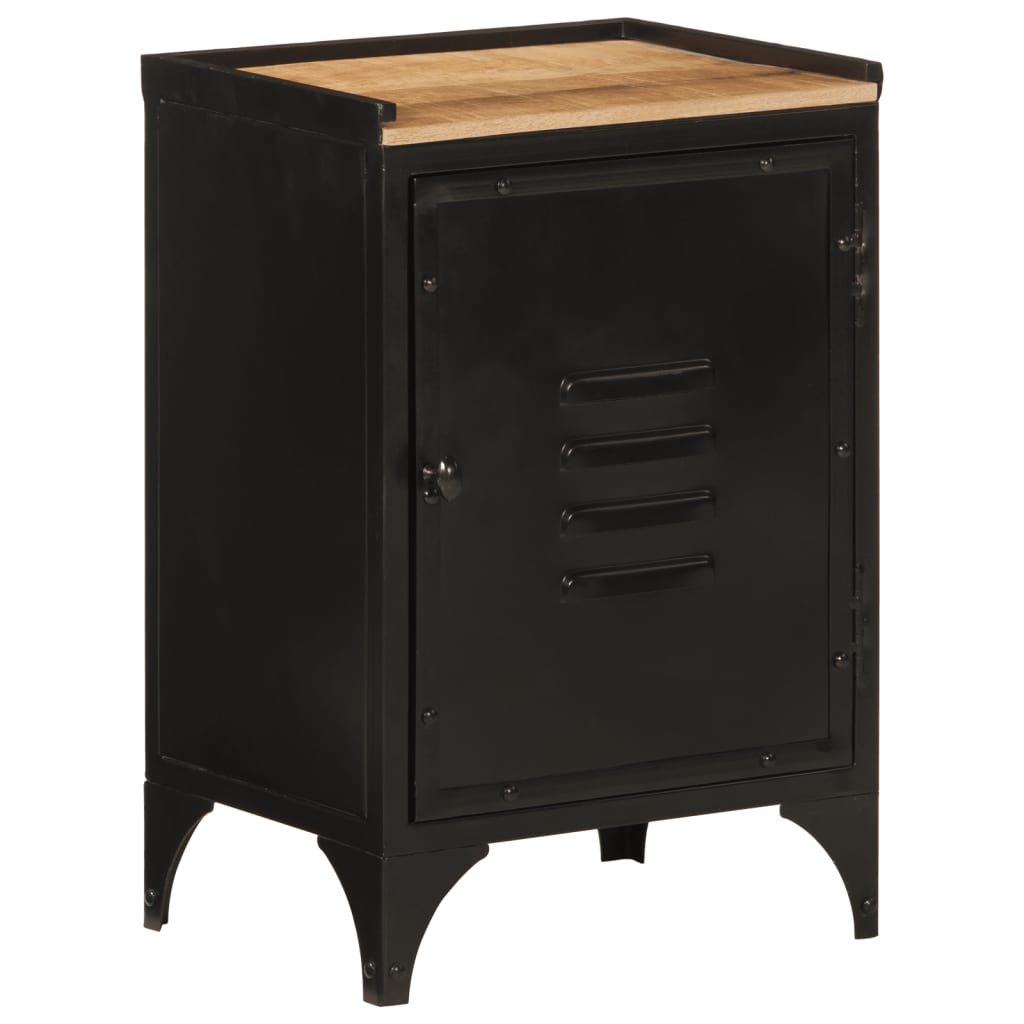 Set Mobili Da Bagno 5 Pz In Ferro E Legno Massello Di Mango